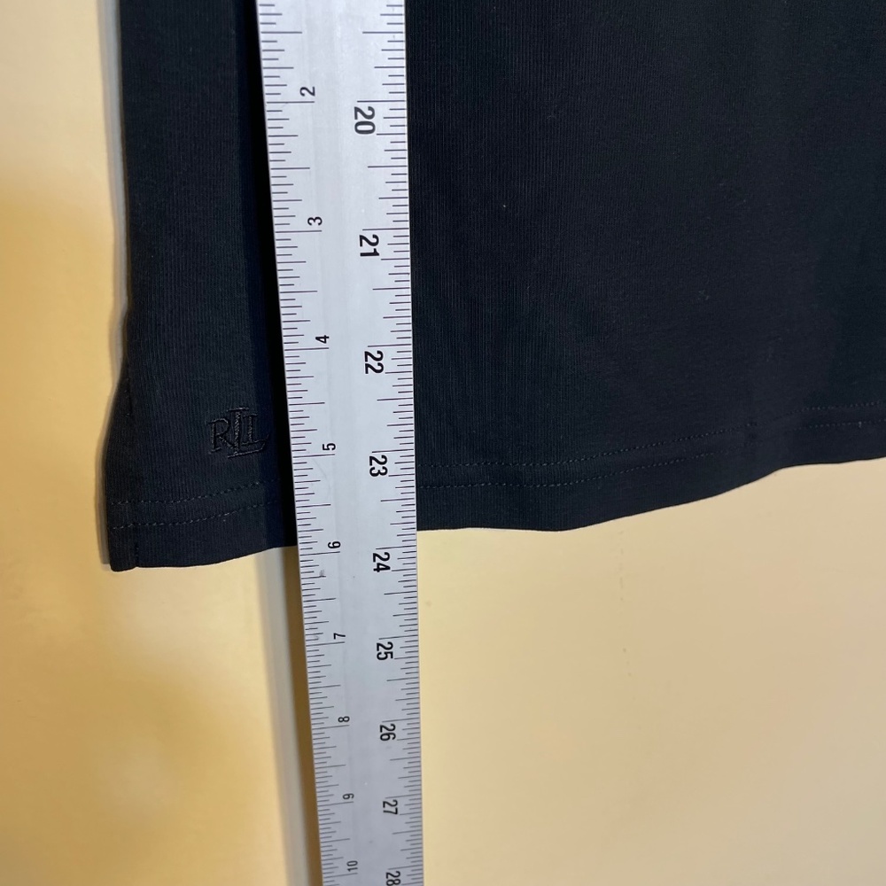 Ralph Lauren Purple Label Black Boatneck Short Sleeve Top - Picture 8 of 8